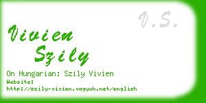 vivien szily business card